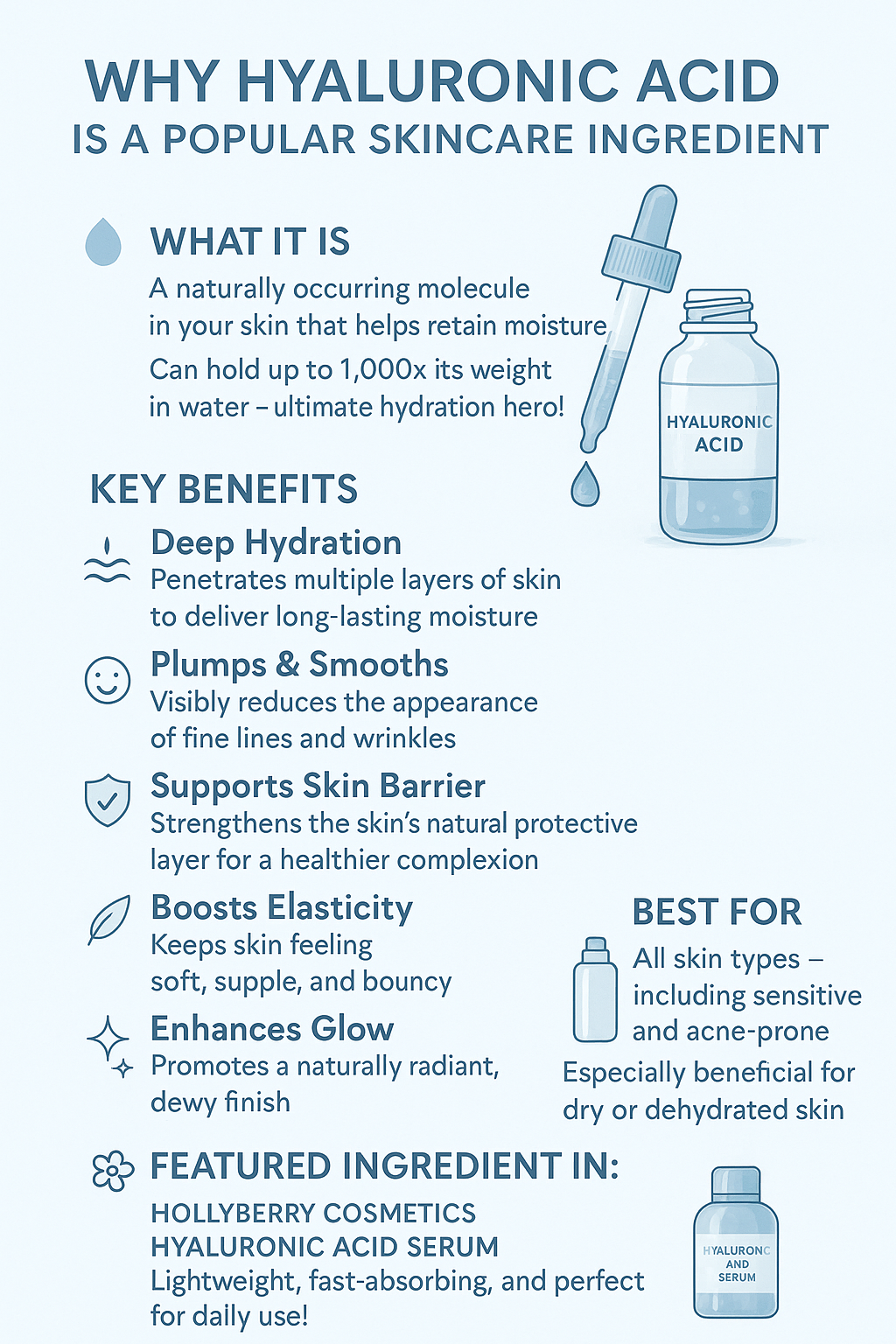 Why Hyaluronic Acid is a Popular Skincare Ingredient – Hollyberry ...
