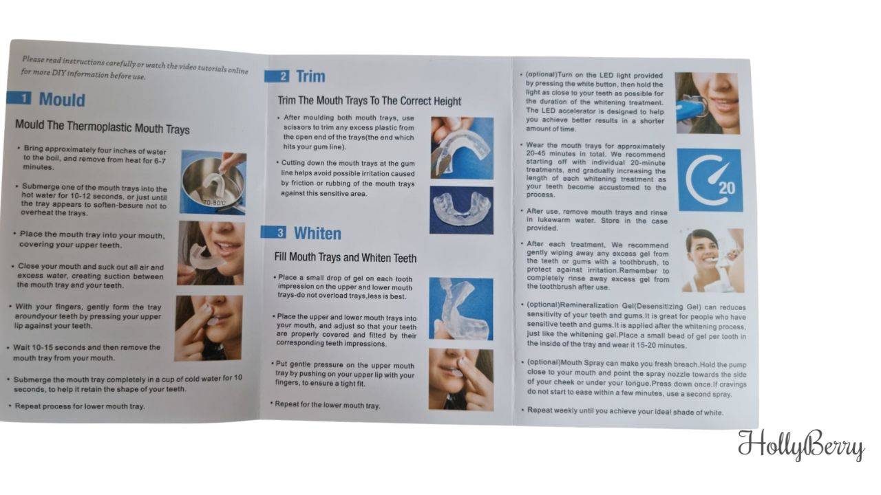 Pro Home Teeth Whitening Kit, Advanced Dental Whitening System with LED Light for Rapid, Effective Results