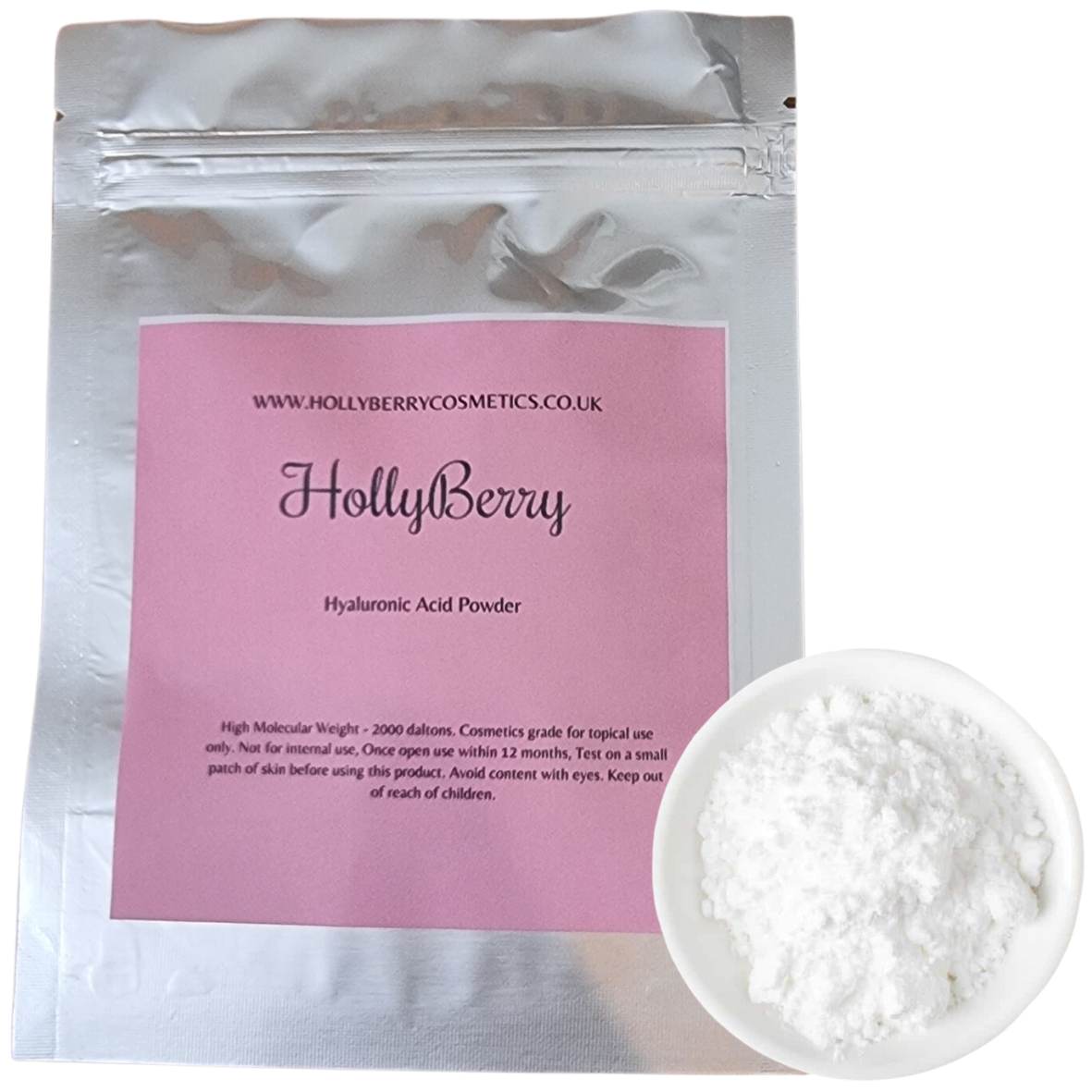 Hyaluronic Acid Powder High Molecular Weight. 1g to 1kg