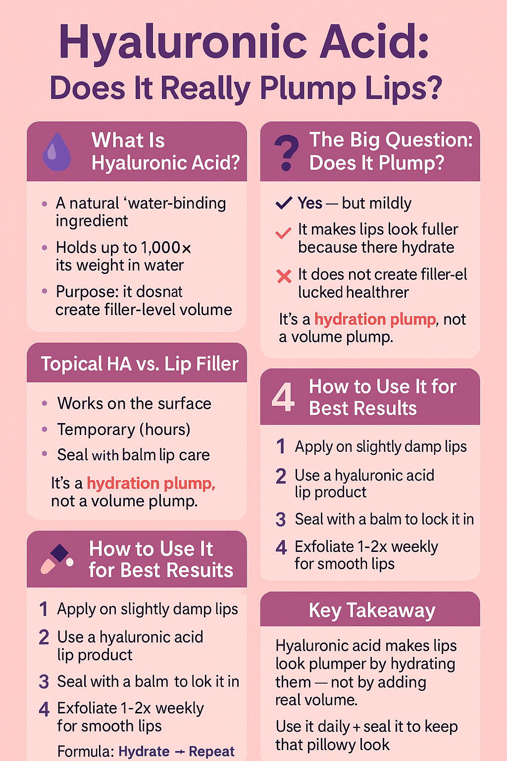 Hyaluronic Acid: Does it Really Plump Lips?