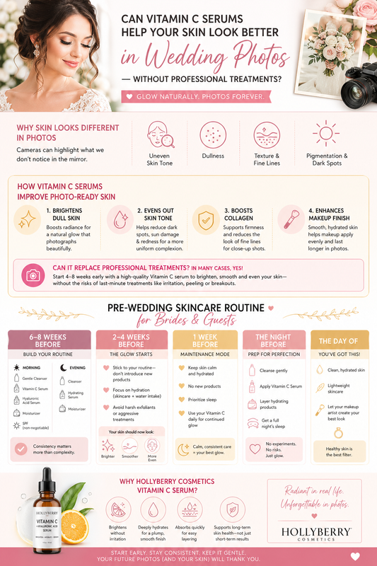 Can Vitamin C Serums Help Your Skin Look Better in Wedding Photos