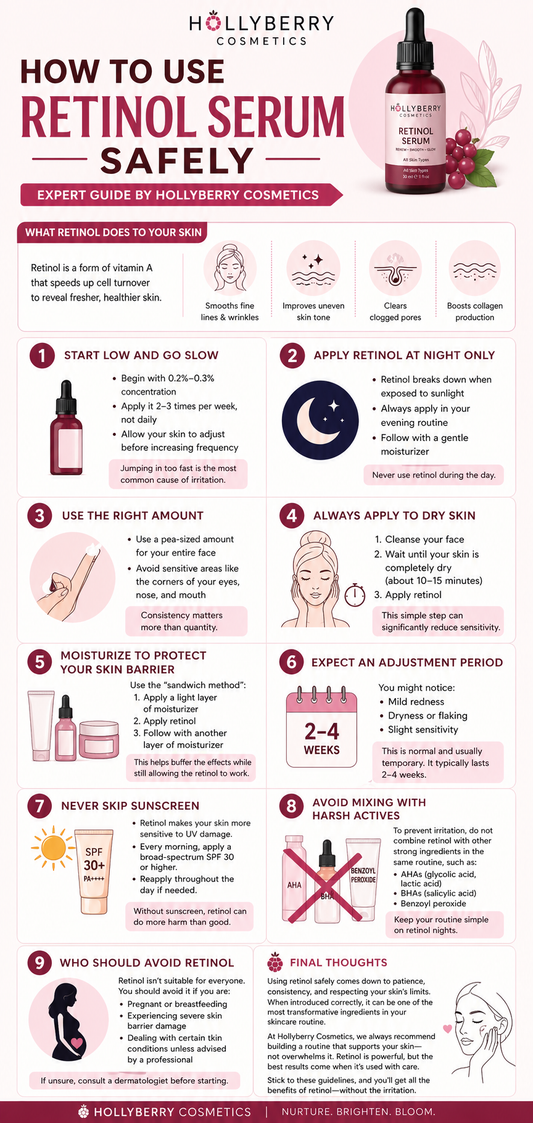 How to Use Retinol Serum Safely