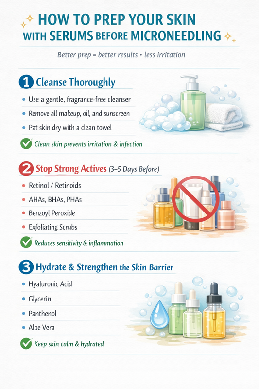 How to Prep Your Skin With Serums Before Microneedling