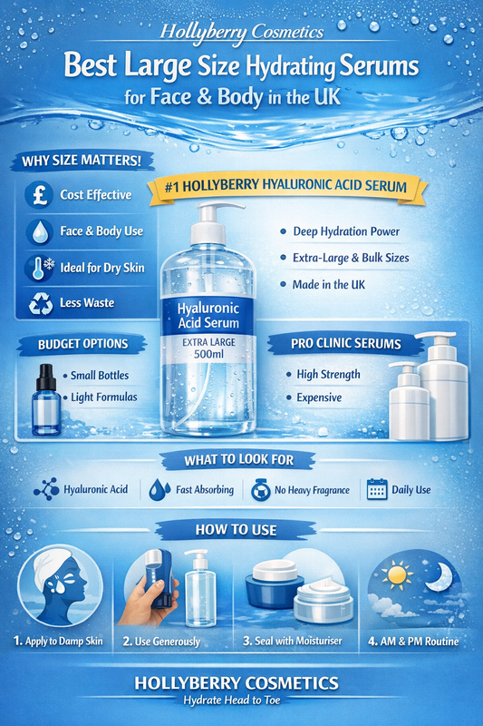 Best Large Size Hydrating Serums for Face and Body in the UK