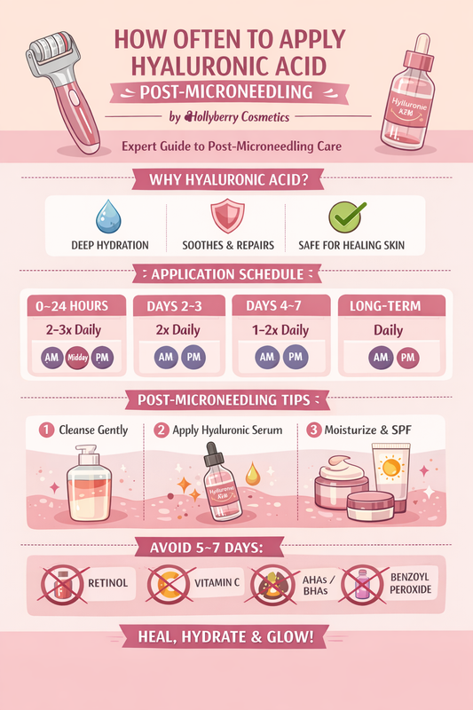 How Often to Apply Hyaluronic Acid Post-Microneedling