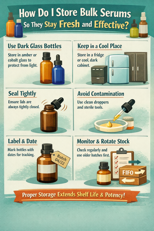 How Do I Store Bulk 500ml Serums So They Stay Fresh and Effective?