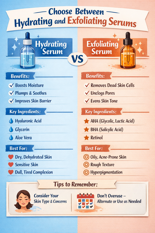 How to Choose Between Hydrating and Exfoliating Serums