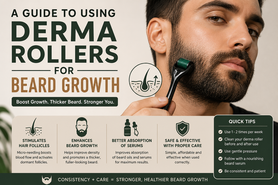 A Guide to Using Derma Rollers for Beard Growth