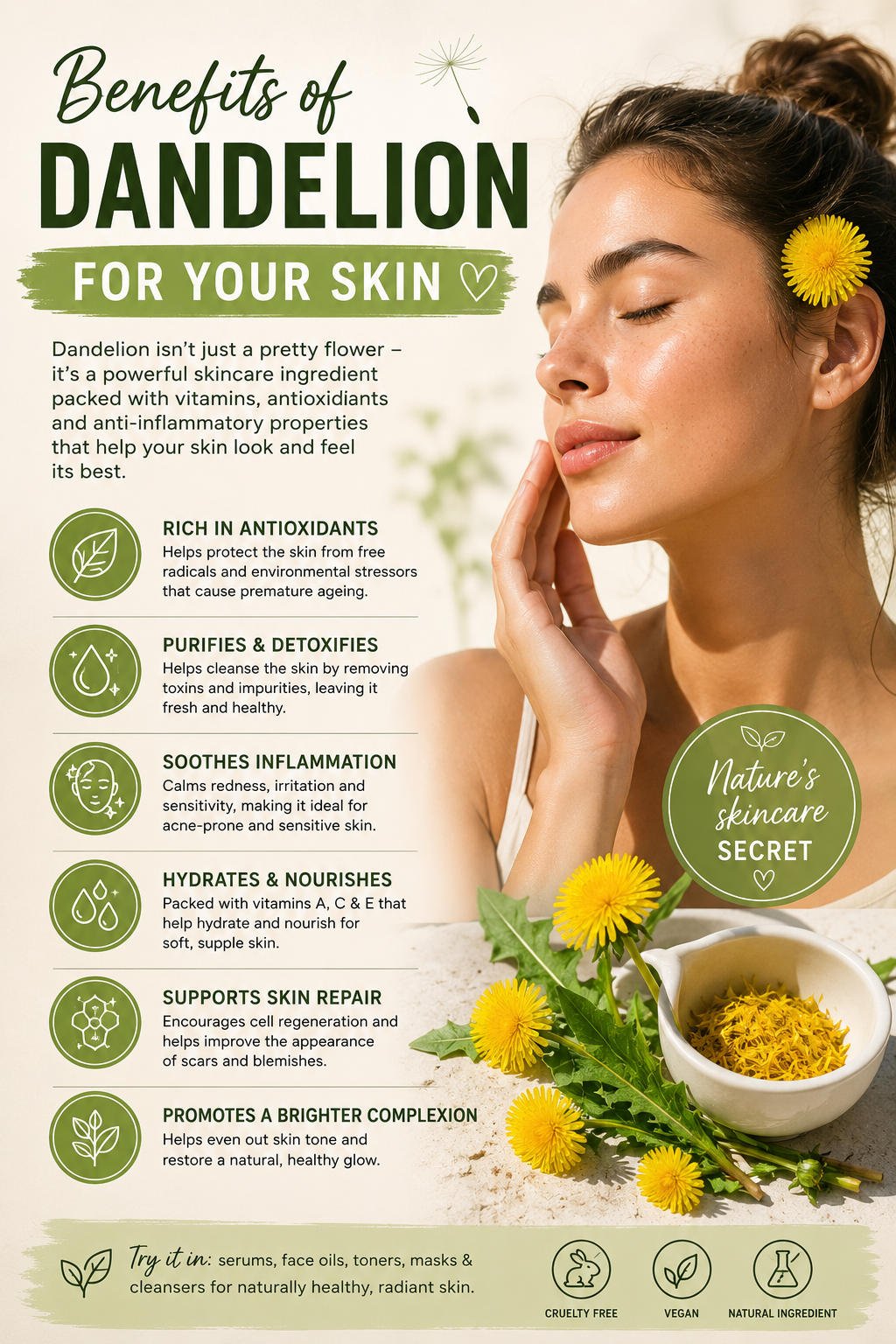 Benefits of Dandelion for Your Skin