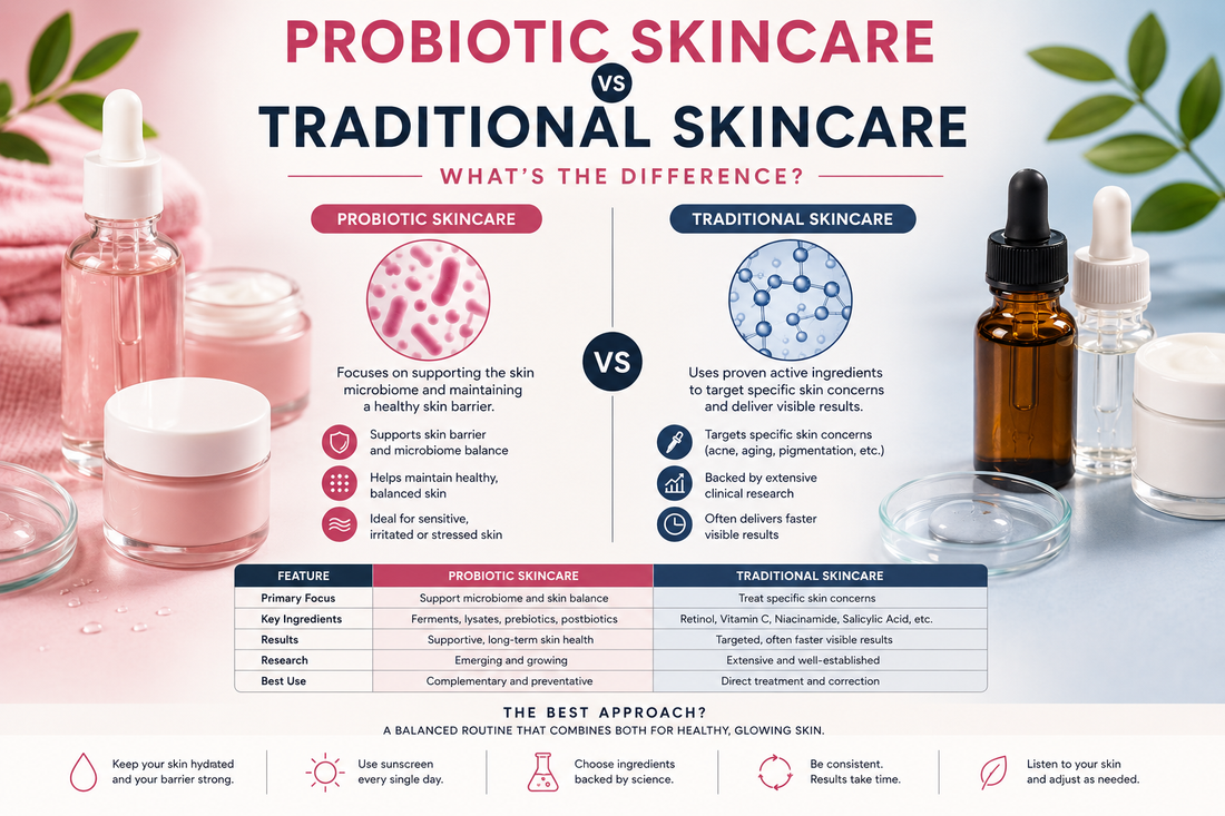 Probiotic Skincare vs Traditional Skincare