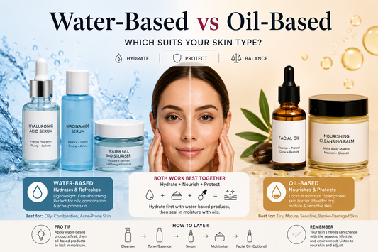 Water-Based vs Oil-Based Skincare