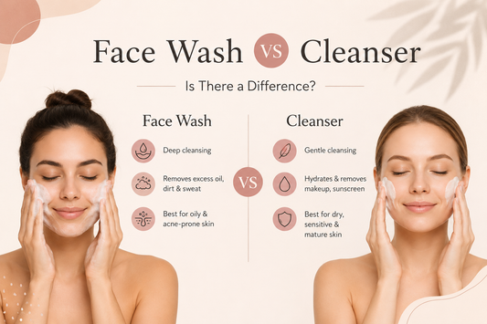 Face Wash vs Cleanser