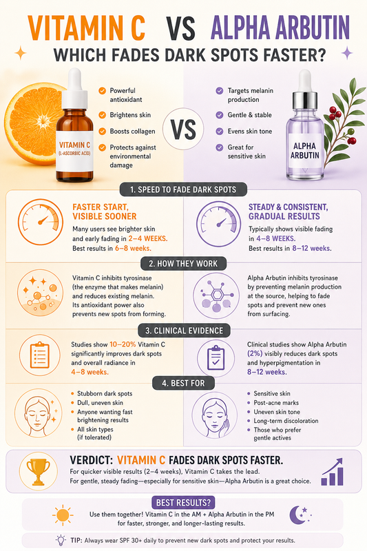 Vitamin C vs Alpha Arbutin