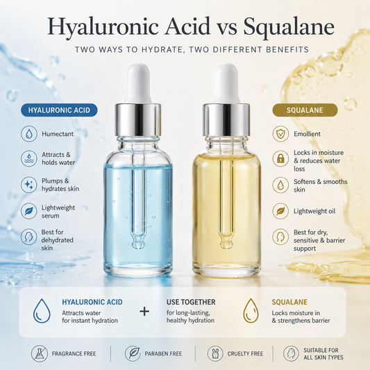 Hyaluronic Acid vs Squalane