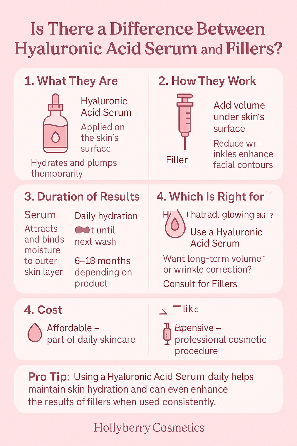 Is There a Difference Between Hyaluronic Acid Serum and Fillers
