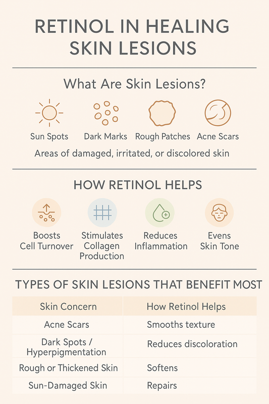 Retinol in Healing Skin Lesions