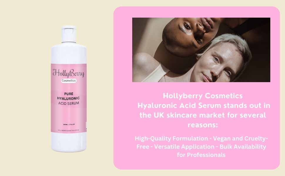 Pure Hyaluronic Acid Serum - Extra Large 500ml to 25 litres - Aging serums for All skin Types - Ideal for Microneedling - Extra Large Wholesale Size