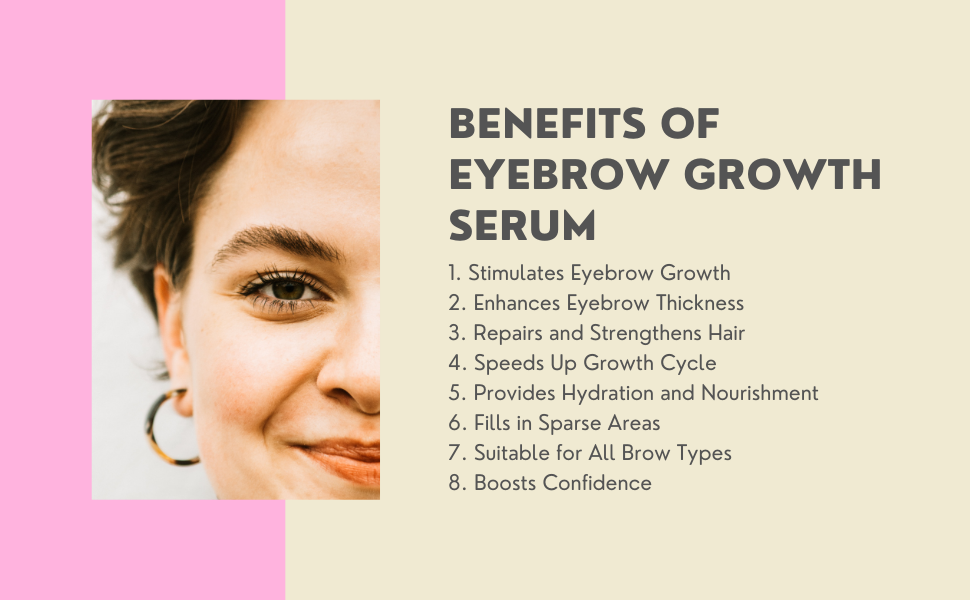 Hollyberry Eyebrow Growth Serum and Eyebrow Enhancing Serum for Fuller, Darker Brows & Brow