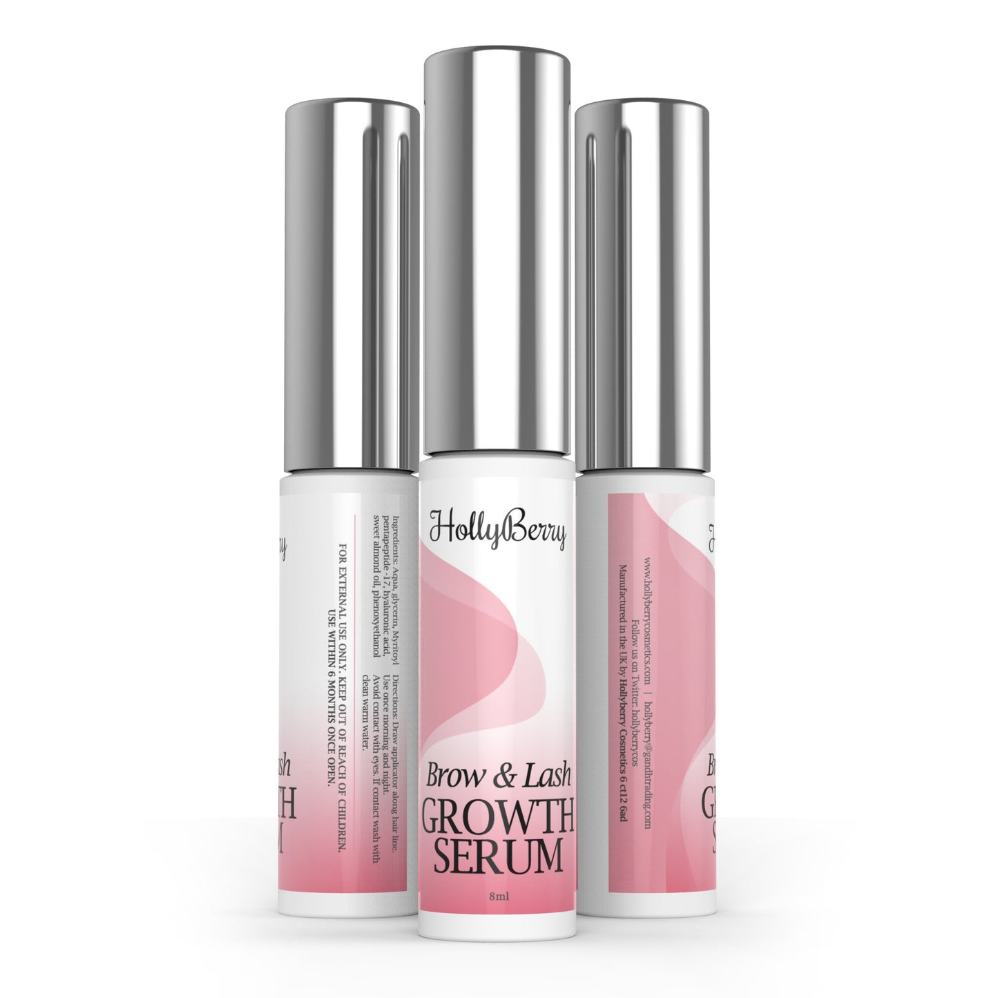 Eyelash and eyebrow growth serum by Hollyberry Cosmetics